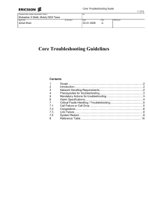 Core Network Troubleshooting Guidelines Rev B 211008