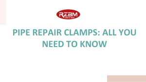 Pipe Repair Clamps All You Need to Know
