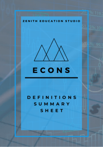 Econs Definition list