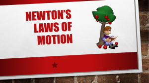 newton's law of motion