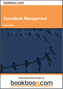 Albert Porter Operations Management