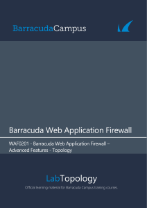 WAF01 Barracuda Web Application Firewall - Foundation - Topology