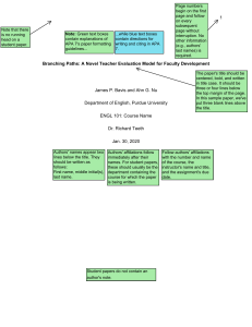 A Novel Teacher Evaluation Model for Faculty Development