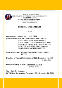 BIDDING DOCUMENTS , SOUTHERN LEYTE, DISTRICT ENGINEERING OFFICE (2)