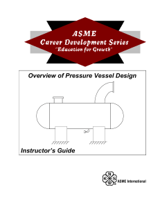 Overview of Pressure Vessel Design