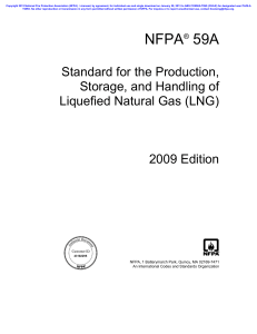 59A-2009 Standard for the Production, Storage and Handling LNG