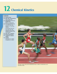 Zumdahl Chapter 12 Kinetics