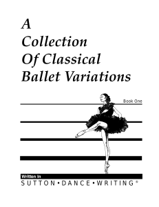 A collection of classical ballet variatios - Sutton Dance Writing