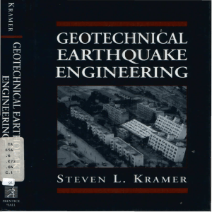Geotechnical earthquake engineering - Kramer