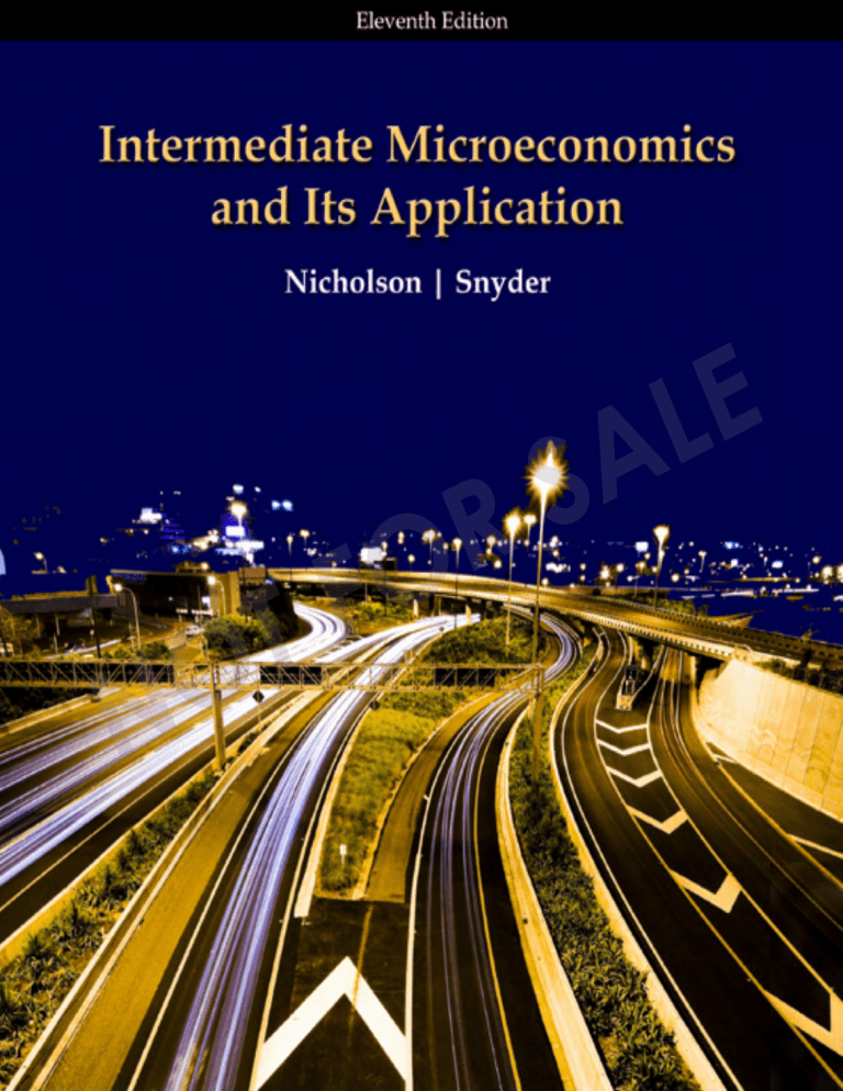 Intermediate Microeconomic Theory – Walter Nicholson ( PDFDrive )