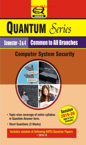 Computer System Security (Book) 