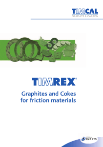 Brochure TIMREX Graphites and Cokes for Friction Materials