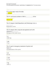 Nursing Quiz: Key Medical Concepts & Clinical Scenarios