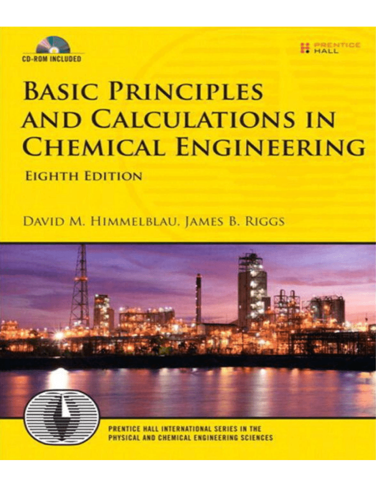 Basic Principles And Calculations In Chemical Engineering (Himmelblau D ...