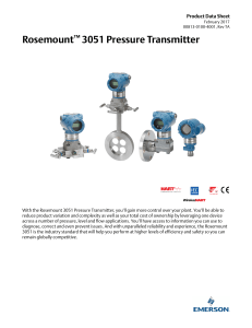 rosemount 3051 datasheet