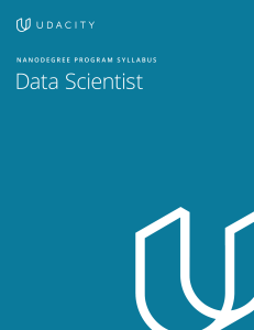 Data Scientist Nanodegree