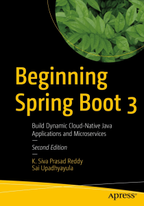 Beginning Spring Boot 3: Java Cloud-Native Applications