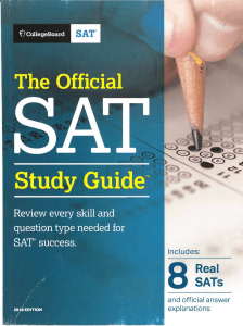 Official SAT Study Guide: Practice Tests & Explanations