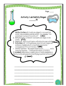Lab Safety Assignment