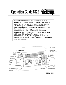 Ritetemp 6022 manual