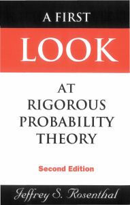 A First Look at Rigorous Probability Theory, Second Edition ( PDFDrive )