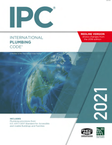 2021 International Plumbing Code (Redline)