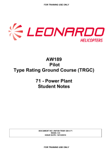 AW189 Power Plant: Pilot Type Rating Student Notes