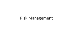 Risk Management BLD513
