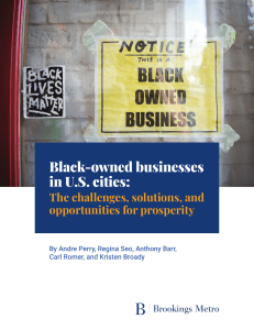 Black-Owned Businesses in U.S. Cities: Challenges & Opportunities