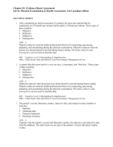 Holistic health assessment - Nursing