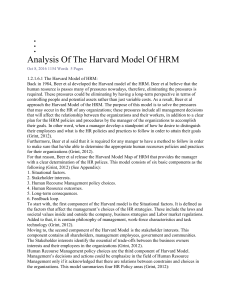 Analysis-Of-The-Harvard-Model-Of-HRM