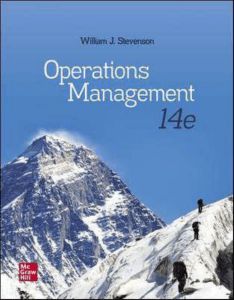 Operations Management 14e by William J. Stevenson