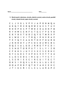 Word search- circuits