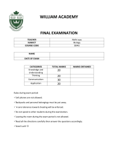 SBI4U Final Exam