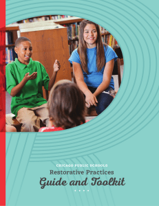 CHICAGO PUBLIC SCHOOLS - Restorative Practices - Guide and Toolkit
