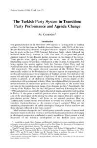 14-Carkoglu The Turkish party system in Transition