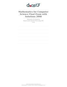 docsity-mathematics-for-computer-science-final-exam-with-solutions-2008