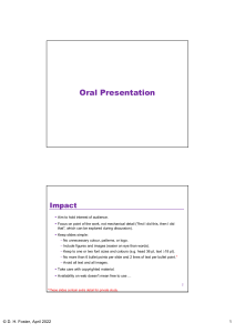 uom Oral Presentation tips 21-22