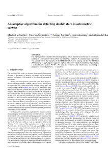 Double Star Detection Algorithm in Astrometric Surveys