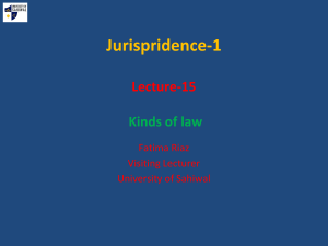 Lecture 15 kinds of law.    (1)