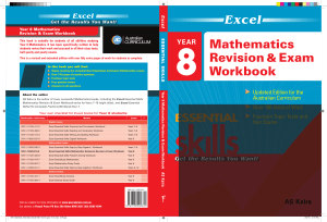 9781740200332 EES-MathematicsRevision-Exam-Workbook-Year-8