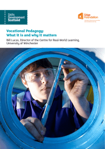 63Vocational pedagogy what is is and why it matters Bill Lucas
