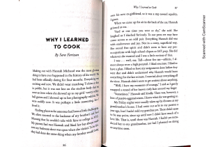 “Why I Learned to Cook” by Sara Farizan