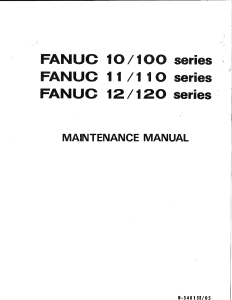 I K FANUG 10 100 series FANUC 11 1 1O se