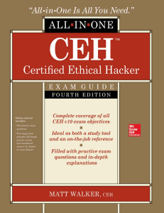 CEH Certified Ethical Hacker Exam Guide