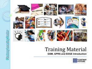 Materi Training GSM-GPRS Introduction