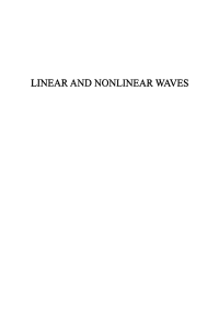 Linear and Nonlinear Waves (G. B. Whitham(auth.))