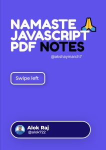 Namaste JavaScript Notes 