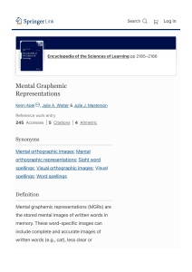 Mental Graphemic Representations  SpringerLink