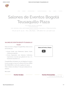 Salones De Eventos Bogotá - Teusaquillo Plaza 